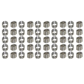 XunLiu 304 Stainless Steel Wire Thread Insert Stripped Thread Rethread Repair (50, M5-0.8X1.5D)