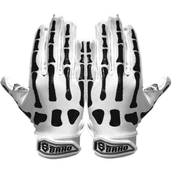 Football Gloves - Tacky Grip Skin Tight Enhanced Performance Football