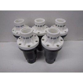 Senninger Lot of 5 Senninger 25 PSI Medium Flow 2-20 gpm Pressure Regulators 3/4" fpt