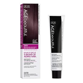 Crema permanente para el cabello Liqui Crème en tonos morados neutros, 5NV Medium Neutral Violet Brown