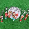 Phamines Santa Claus Boots Gloves Yak Silicone Beads Keychain Christmas