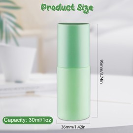 6 Pcs 30ml/1oz Glass Pump Bottles Refillable Lotion Dispenser Cosmetic Sample Storage Container Vial with Pump Head for Soap Shower Gel Shampoo Toiletries