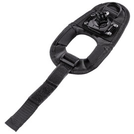 Hama Handheld Mount for GoPro Actioncam Size M Adjustable Velcro 360° Rotation Black