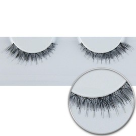 Grimas Professional Real Hair Eyelashes, Number 139, Black, Overlay and Short Inside, High-Quality Volume Eyelashes with Natural Look for Everyday Life, Carnival, Theatre and More