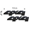 4X4 Decals 4x4 Stickers/Carbon Fiber Effect