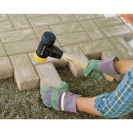 Wiha Safety Soft Hammer / Hammer with Hardness 4 - Black / Yellow / Plastic Hammer Round Weight 300 g Length 290 mm Diameter 30 mm