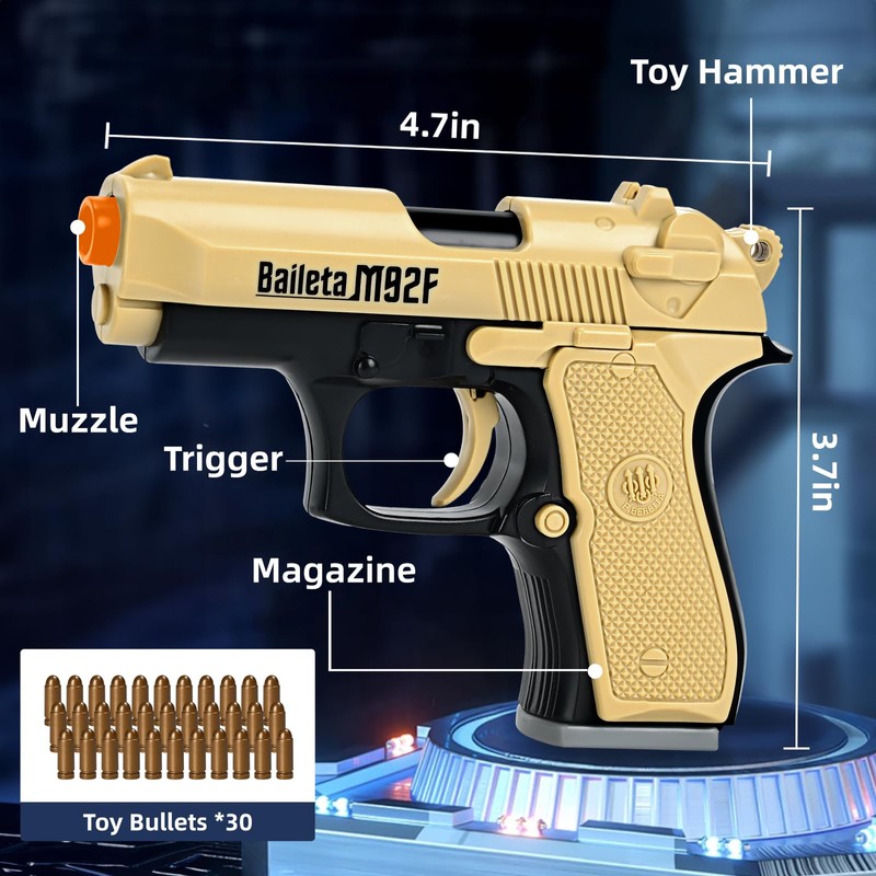 2 Pack Toy Guns for Nerf Pistol Gun - Mini