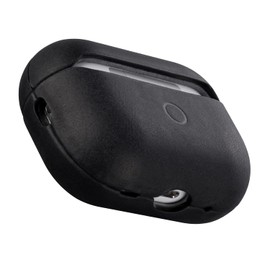 MAOGOAM - Funda de piel para AirPods Pro de 2ª generación con botón, cera de aceite auténtica, piel de vacuno de caballo loco para Airpods Pro 2, estilo Indiana-Jones, el frontal LED visible, negro