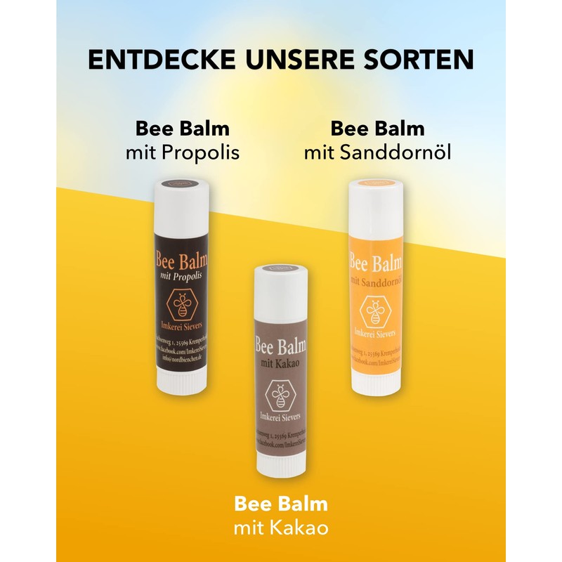 NORDBEENCHEN Bee Balm Lip Balm with Cocoa 5 g -