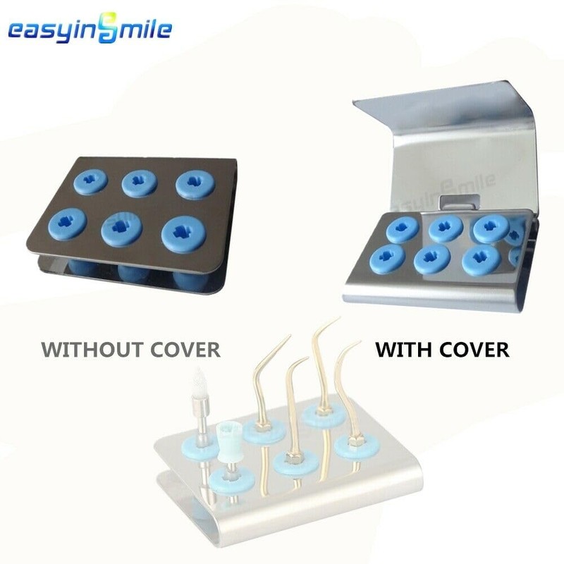 Dental Ultrasonic Piezo Scaler Tip Holder Box with Cover 6H