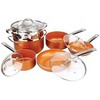 Copper Brand New 10 Piece Copper Non-Stick Kitchen Cookware Pan