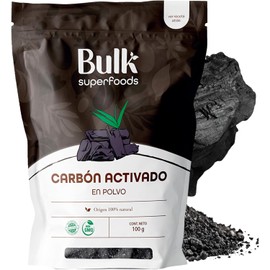 BULK SUPERFOODS – Activated Charcoal Powder 100g – 100% Pure & Natural, Sugar-Free, Additive-Free, Non-GMO, Plant-Based