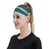 Sports Sweatband Headbands for Men and Women, Moisture-Wicking Athletic Flag
