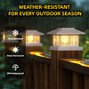 EXCMARK 4x4 Solar Post Cap Lights, 8 Pack Fence Deck