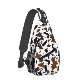 Cow Cross Body Bag Sling Bag Chest Bag for Men Women Hiking Travel Cycling Camping Essentials