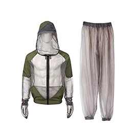 BESPORTBLE BESPORTBLE Professional Outdoor Suit, 1Set Breathable Mesh Jacket with Hood and Pants - Net Clothing Protection from Bugs, Gnats, No-See-Ums & Midges