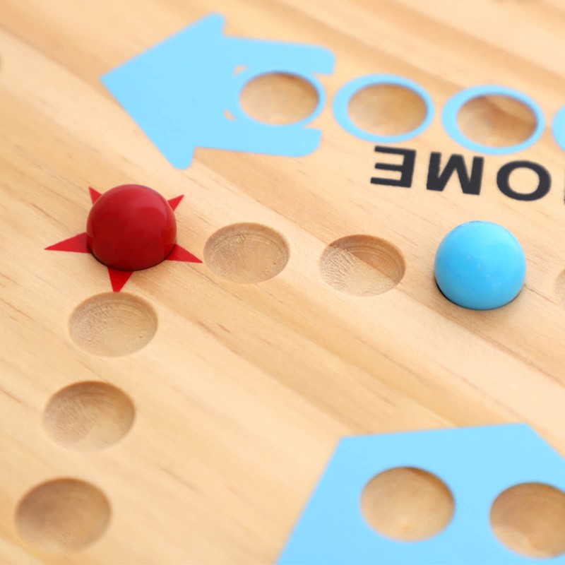 Medikaison Original Marble Game Wahoo Board Game Double Sided Painted