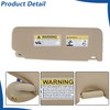 WFLNHB Driver Side Sun Visor with Mirror and Light Beige