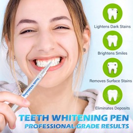 Smddx Smddx 4pcs Teeth Whitening Pen,Teeth Whitening Gel Essence-Fast-Acting Stain Removal,Gentle Formula,Effective Tooth Whiter Pen Kit for Dental Brightening