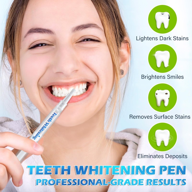 Smddx Smddx 4pcs Teeth Whitening Pen,Teeth Whitening Gel Essence-Fast-Acting Stain