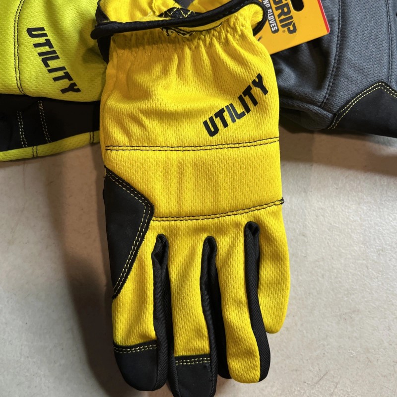 Firm Grip Utility Work Gloves L Stretch Heavy Duty, 3