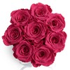 Rose Box Pink Round Infinity Roses - Flower Box 8