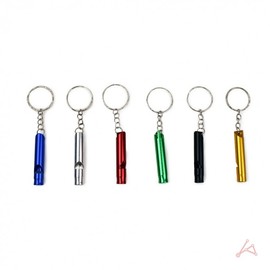 Small Portable Whistle with Ring Included 9ea