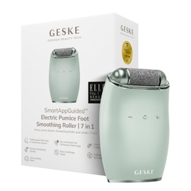 GESKE Electric Pumice Foot Smoothing Roller | 7 in 1 | Elektrische Fußfeile | Bimsstein | Weiche Füße | Effektive Hornhautentfernung | Handliches Design |Für Dein Pediküre-Set