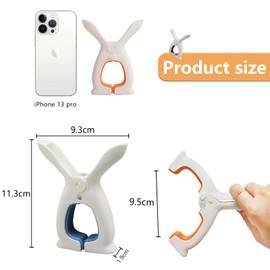 PEPOYO AI Pack of 8 Extra Large Beach Towel Clips XXXL Clothes Pegs Beach Towel Clips (Larger) (TRJ-L)