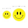 Hcode Happy Face Paper Stickers, 1 Inch Yellow, 500 Pieces