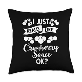 Cranberry Sauce Recipe Relish Canned Jellied Sugar Berry Throw Pillow