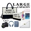 Nanny Gift, Nanny's Getaway Bag, Canvas Beach Bag, Canvas Tote