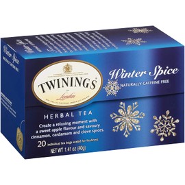 Twinings of London Holiday Variety Tea Bag Pack, Christmas Tea and Winter Spice, 20 Count (Pack of 4)