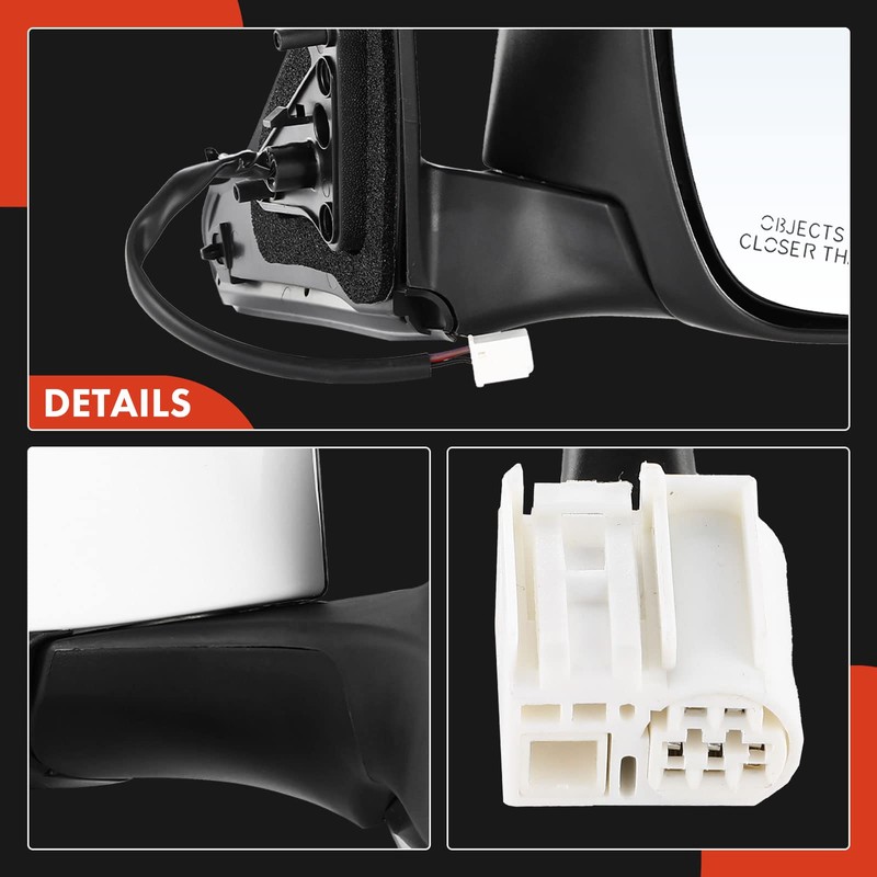 A-Premium Passenger Side Power Door Mirror - Compatible with Toyota