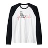 Tabby Cat Heartbeat EKG Funny Cats & Kitten Lovers Raglan