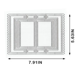3D Card Shape Dies for Card Making, Storybook Folder Nested Rectangle Frame Cutting Die for Scrapbooking on Clearance Paper Crafting Decor DIY Album