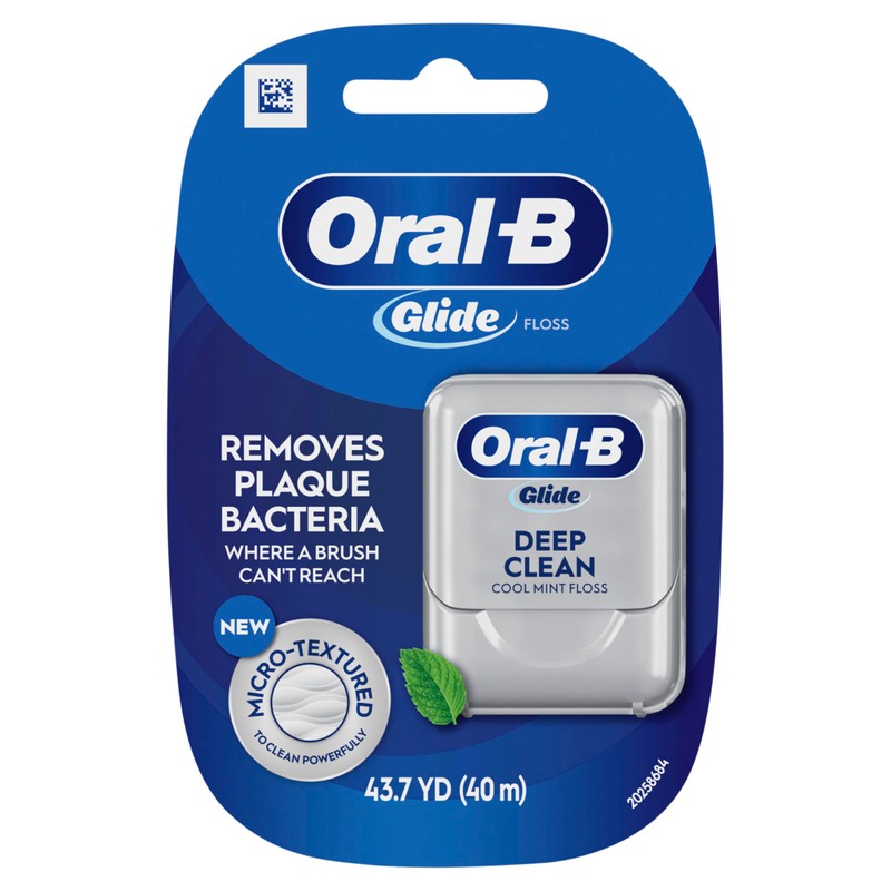 Oral-B Glide Deep Clean Cool Mint Dental Floss, 40m