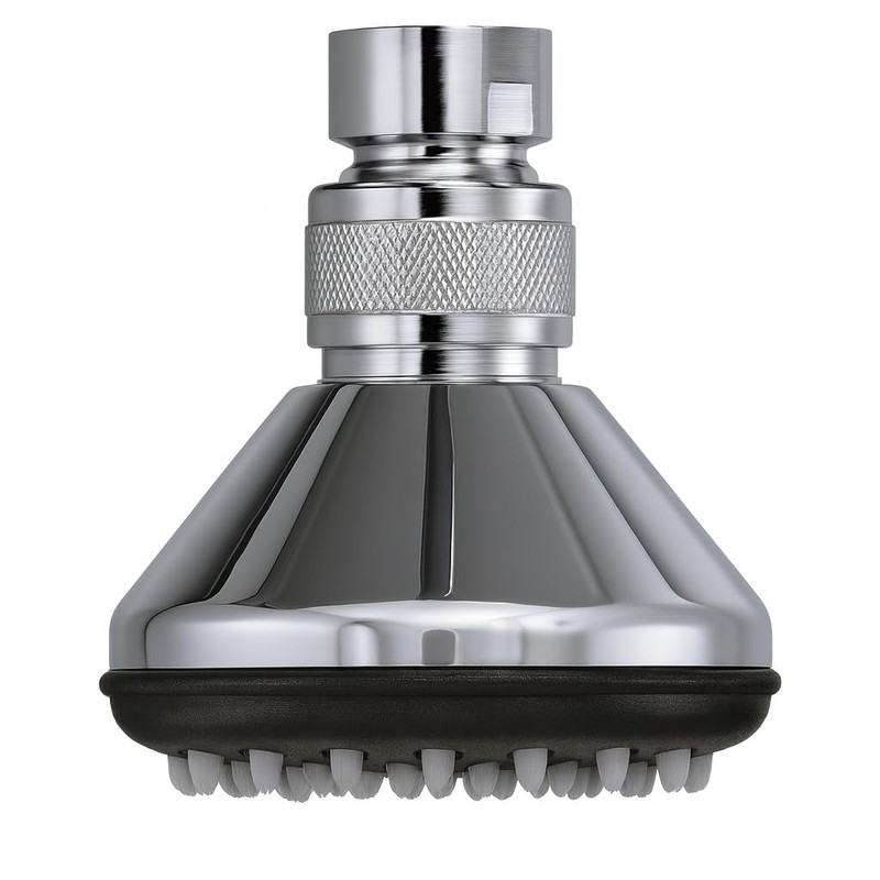 Daloual - Deluxe Shower Head with Anti-Limescale Nozzles Chrome-Plated Brass
