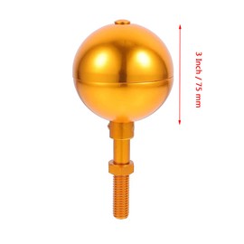 3 Inch Flagpole Ball, Flagpole Topper Aluminium Anodised Flagpole Ball Top Ornament Flagpole Decoration Outdoor Flagpole Caps (Silver)