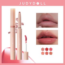 Judydoll Dual-Ended Lip Gloss & Lipliner, Dual-ended, Glossy, Instant & Easy pout, Plumping Lips, Long - lasting, Pigmented, Mothers Day Gift - Color: #C01 Taro Milktea