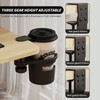 Drink Holder Desk, Cup Holder Table Anti Spill, 360 Degree