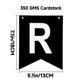 Pre-Strung Red and Black Happy Birthday Banner Birthday Party Banner NO DIY Happy Birthday Sign Birthday Hanging Decoration for Women Men Girl Boy Party Supplies (Red and Black)