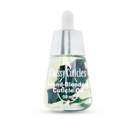Classy Cuticles Classy Cuticles | Hand Blended Cuticle Oil | Vegan, Cruelty-Free, & Hydrating | Vitamin E, Jojoba, and Argan Oil | 50 mL Desk Bottle | Cool Spice Scent | Pack of 1