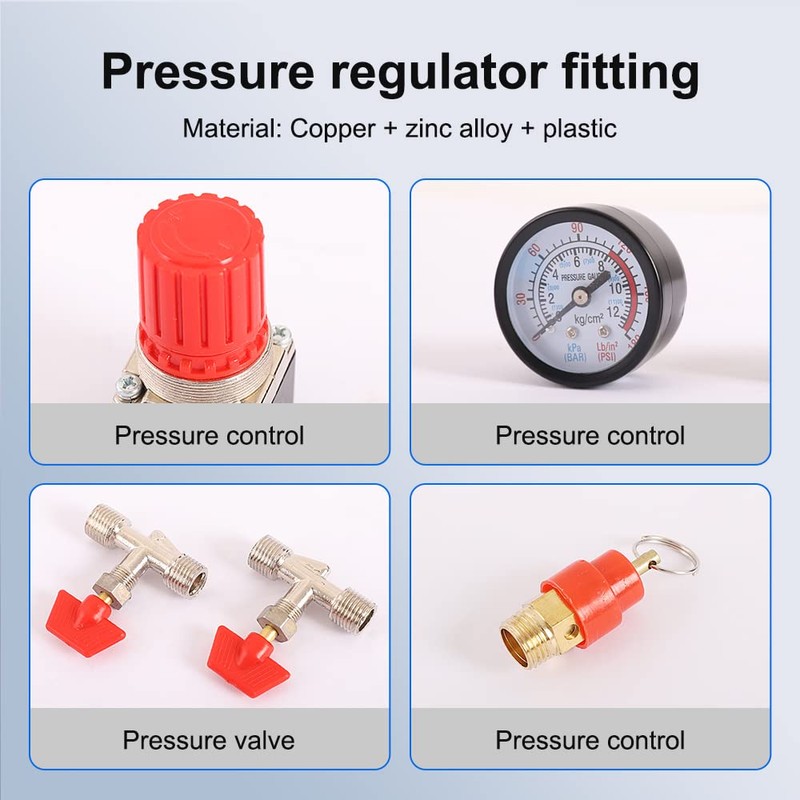 Dent-de-lion Air Compressor Pressure Switch Black Valve with Control 90-120