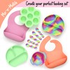 PrimaStella - Juego de cucharas masticables de silicona para bebés