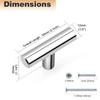 Probrico 10 Pack|2 Inch Kitchen Cabinet Door Knobs Polished Chrome