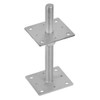 Heavy Duty Galvanised Adjustable up to 25cm Bolt Down Post