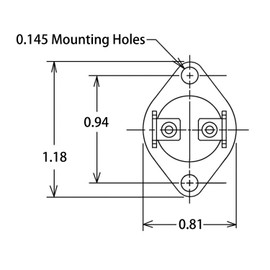 OEM 47-22861-01 Furnace Limit Switch L350 Roll Out Switch Compatible with Rheem Limit Switch 47-22861-01