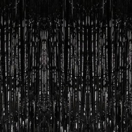 6.5Ft Foil Fringe Curtains Metallic Tinsel Streamers Backdrop for Party Prom Birthday Favors Decoration Christmas Decorations Party Favors, 1 x 2m/ 3.3 x 6.5 feet