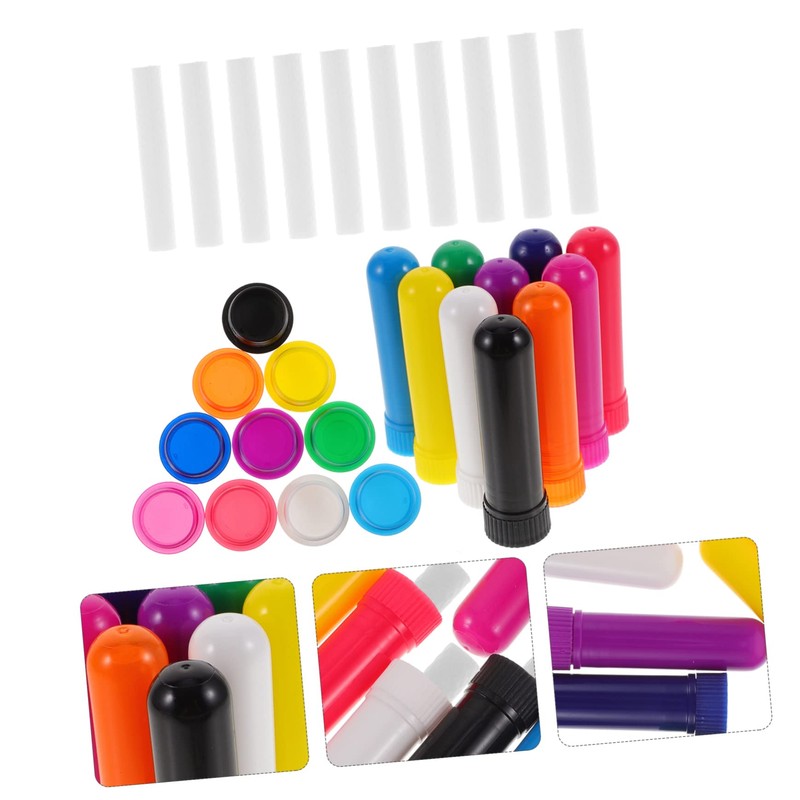 KOMBIUDA 5sets Essential Oil Stick Aromatherapy Nasal for Essential Oils